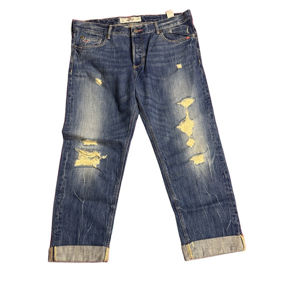 Hollister Women's Distressed Boyfriend Jeans - Picture 1 of 8